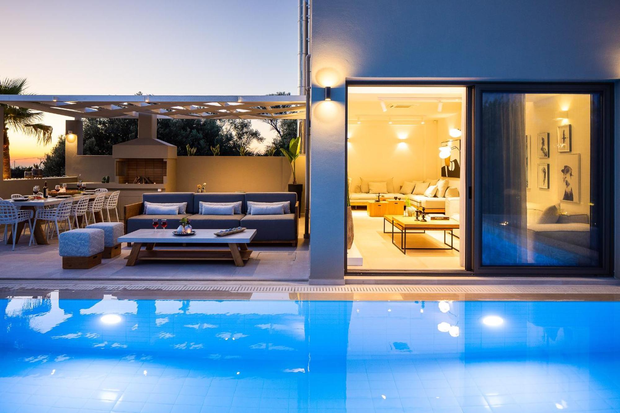 Vasilios Villa, With Pool, Gym & Close To Beach, By Thinkvilla Loutra Exterior foto